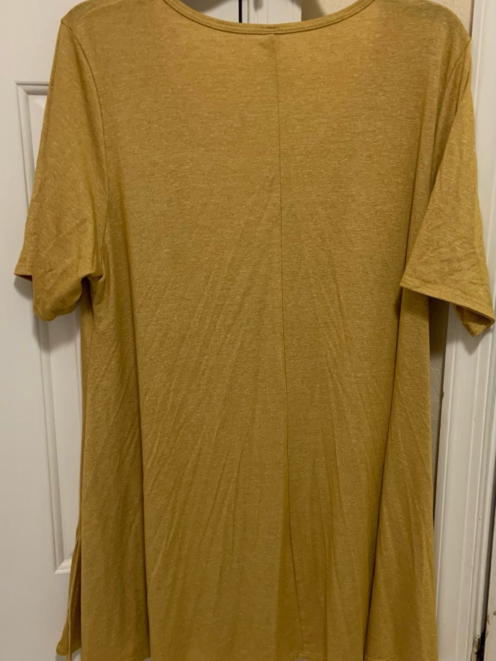 Women’s Casual Short Sleeve Shirt in Mustard